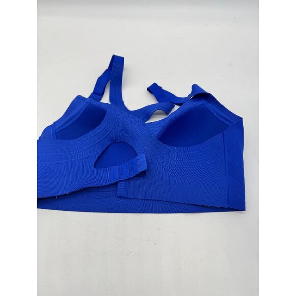 Women's Convertible Sports Bra Hook And Eye Stretch Blue Lightweight Medium - Picture 5 of 5